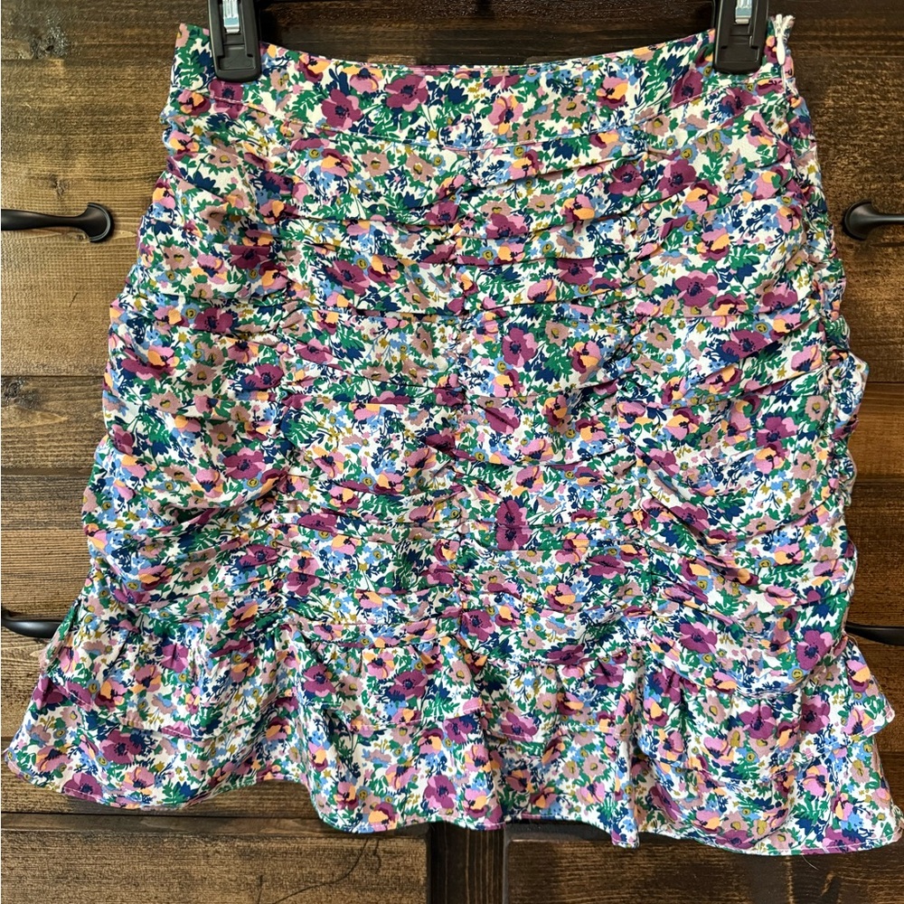 Lulu's Pink Green Bubble Mini Skirt